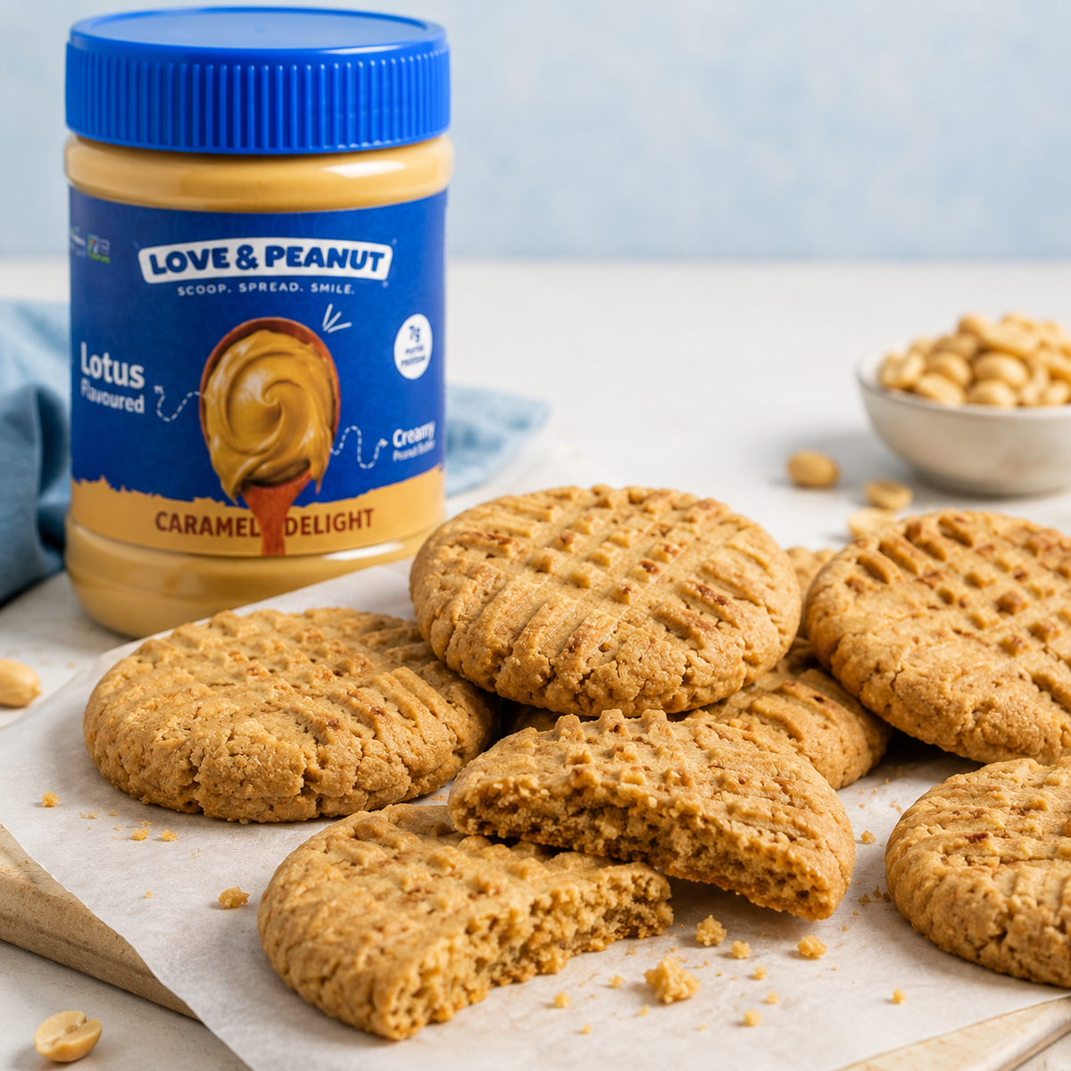 3-Ingredient Flourless Peanut Butter Cookies