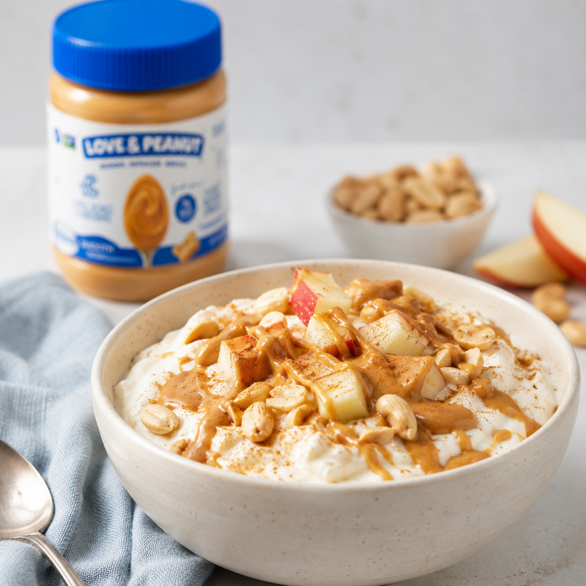 Peanut Butter Greek Yogurt Protein Bowl