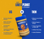 Love & Peanut Golden Crunch – Lotus Flavoured Peanut Butter with Real Lotus Biscuit & Lotus Spread No Artificial Flavors - 450g