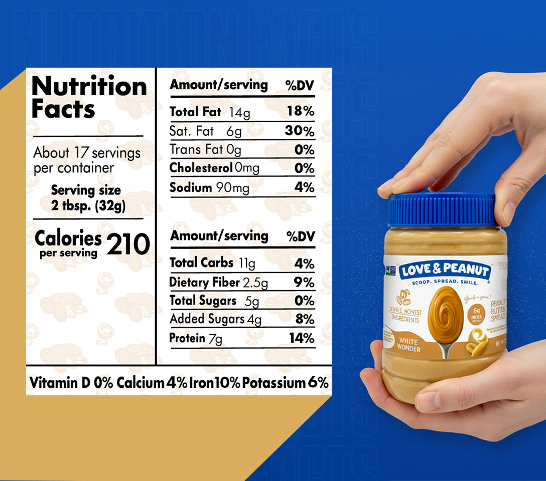 Love & Peanut White Wonder – Organic White Chocolate Peanut Butter Made with Real Cocoa Butter - 550g