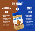 Love & Peanut Crunchy Crush – Organic Crunchy Peanut Butter with Natural Sweetness, No Additives - 550g