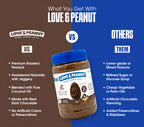 Love & Peanut Dark Desire – Organic Dark Chocolate Peanut Butter with Real Cocoa Butter & No Palm Oil - 550g