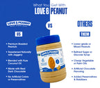 Love & Peanut Smooth Soul – 100% Organic Creamy Peanut Butter with Coconut Oil, No Palm Oil - 550g